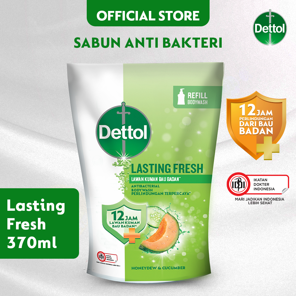 Jual Dettol Sabun Mandi Cair Anti Bakteri Lasting Fresh Gr Refill