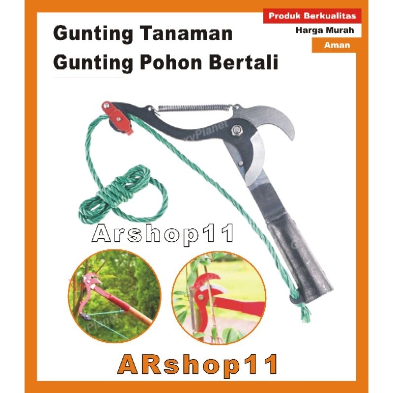 Jual Gunting Dahan Tinggi Gunting Pohon Bertali Gunting Tarik