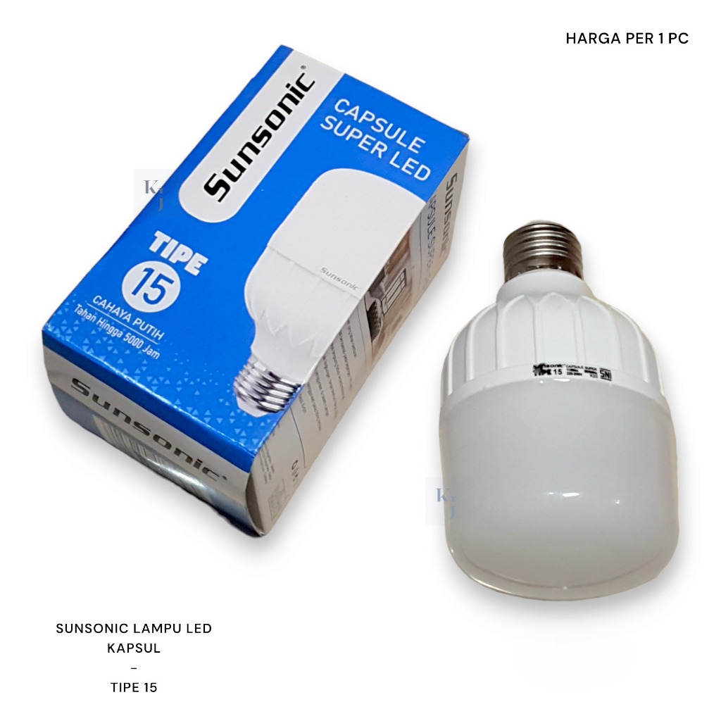 Jual Lampu Sunsonic Led Capsule Kapsul Tabung W Watt Cahaya Putih