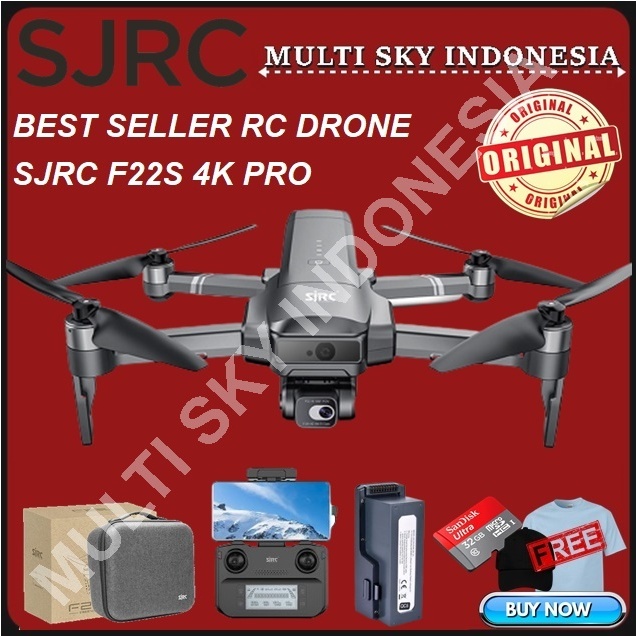 Jual Sjrc F S Pro Gps Drone Axis Gimbal K Km Min Rc