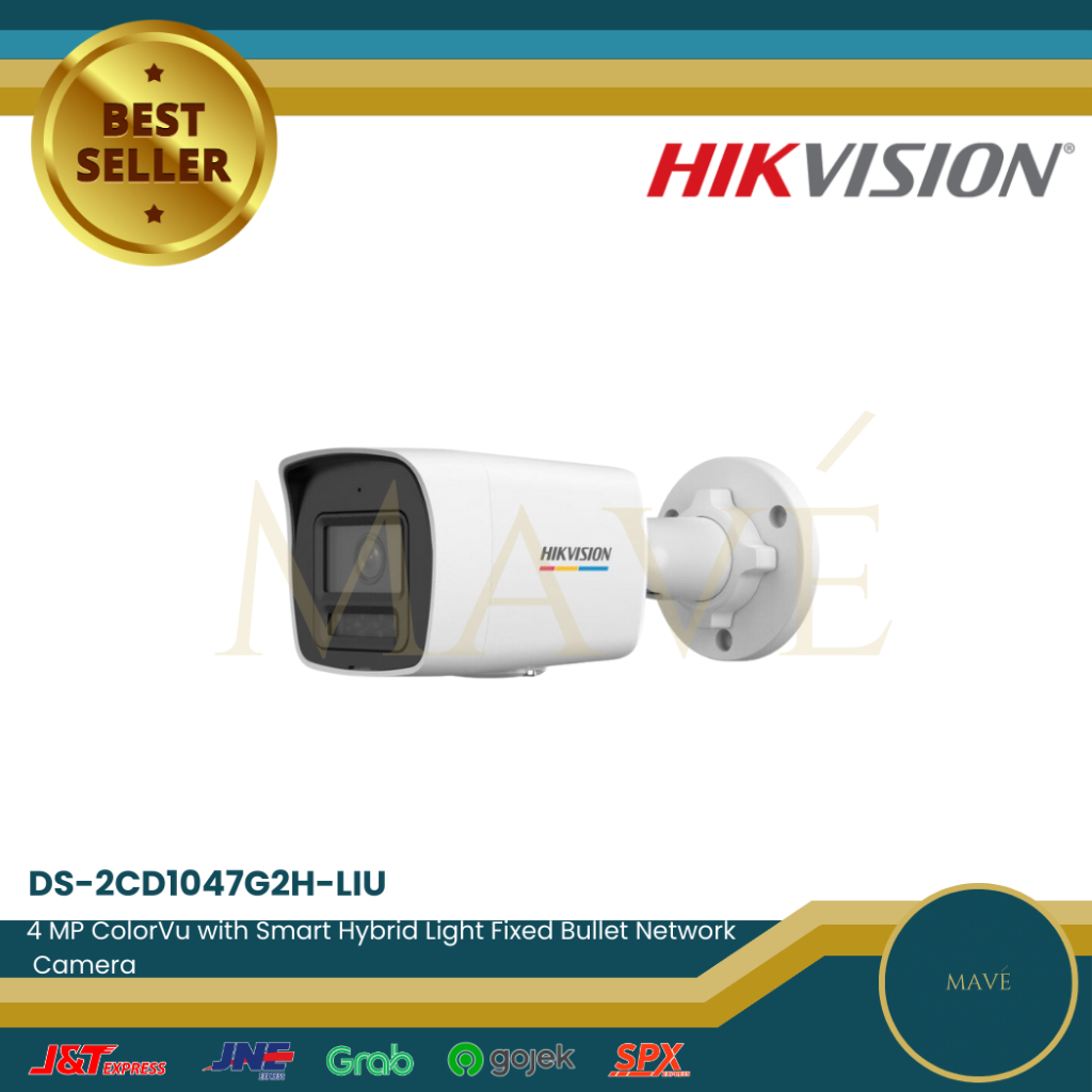 Jual DS 2CD1047G2H LIU HIKVISION IP 4MP COLORVU HYBRID AUDIO CAMERA