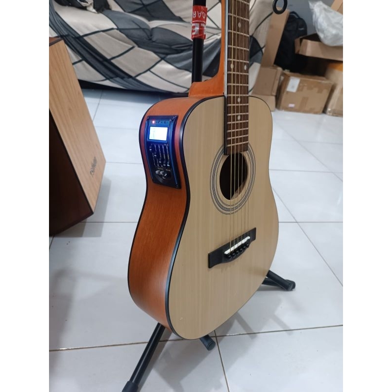 Jual Gitar Akustik Elektrik Junior Martein Go Tanam Besi Free