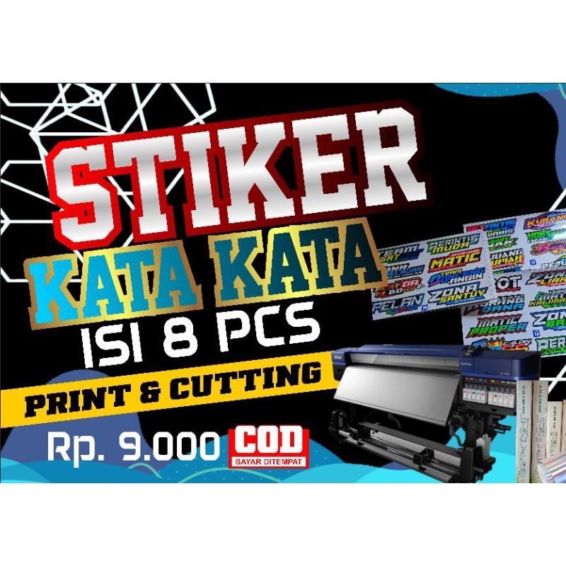 Jual Stiker Sticker Kata Kata Racing Lucu Pack Paket Original Isi Pcs