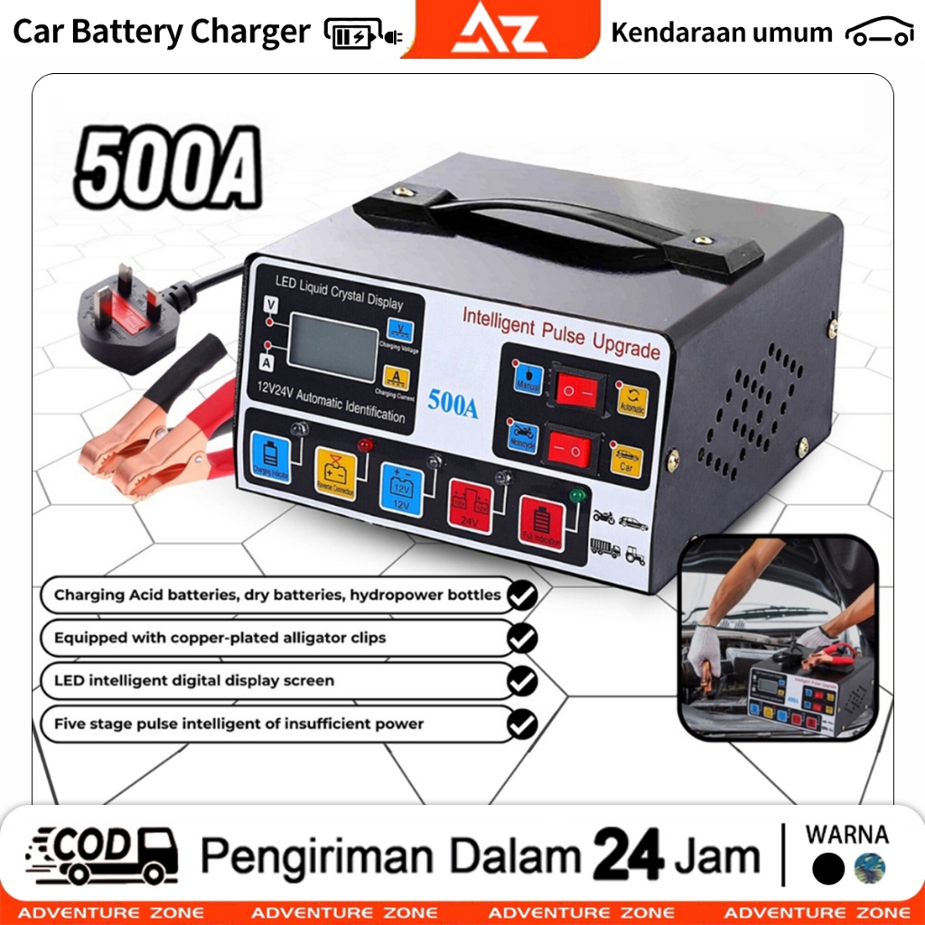 Jual 800AH Charger Aki Otomatis Smart Intelligent Auto Repair Mobil