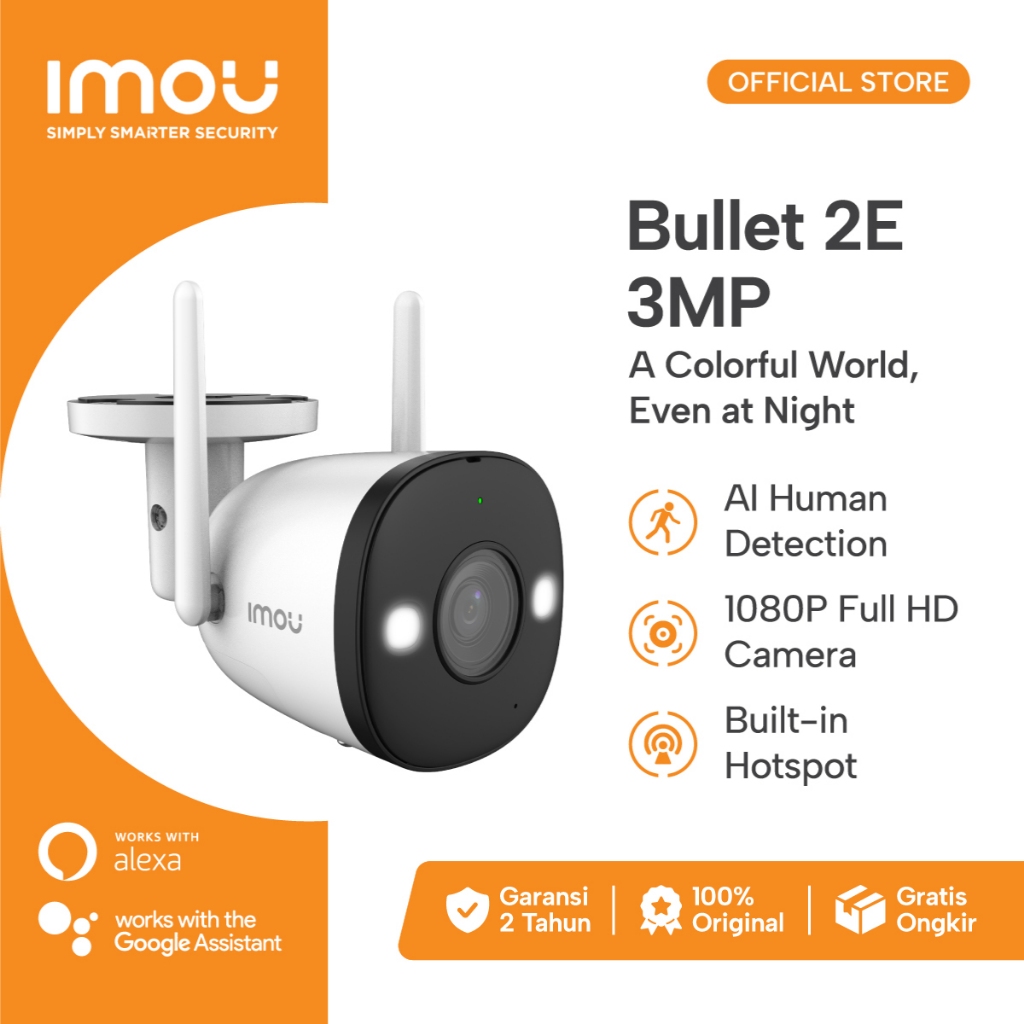 Jual Imou Bullet E Mp Mp Smart Ip Camera Cctv Wi Fi Outdoor P