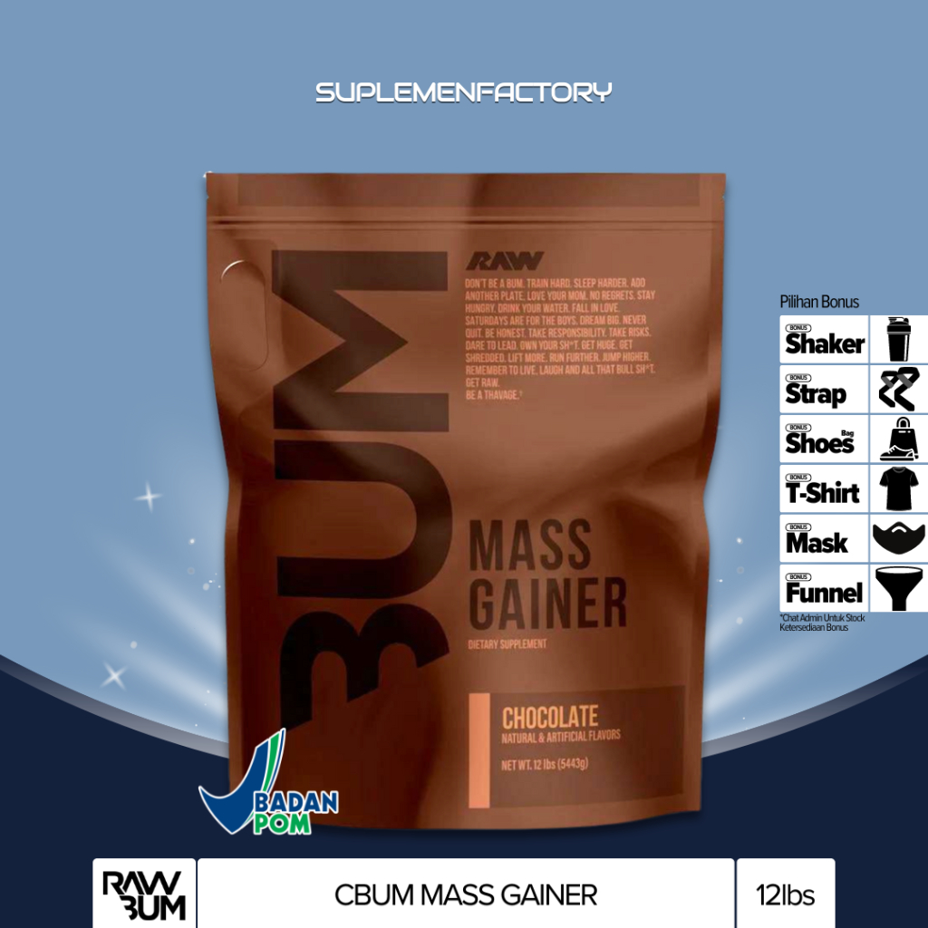 Jual Cbum Raw Mass Gainer Lbs Weight Gain Shopee Indonesia