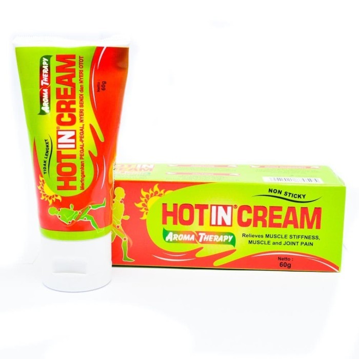 Jual Hot In Cream Aromatherapy Tube 60 Gr Hijau Shopee Indonesia