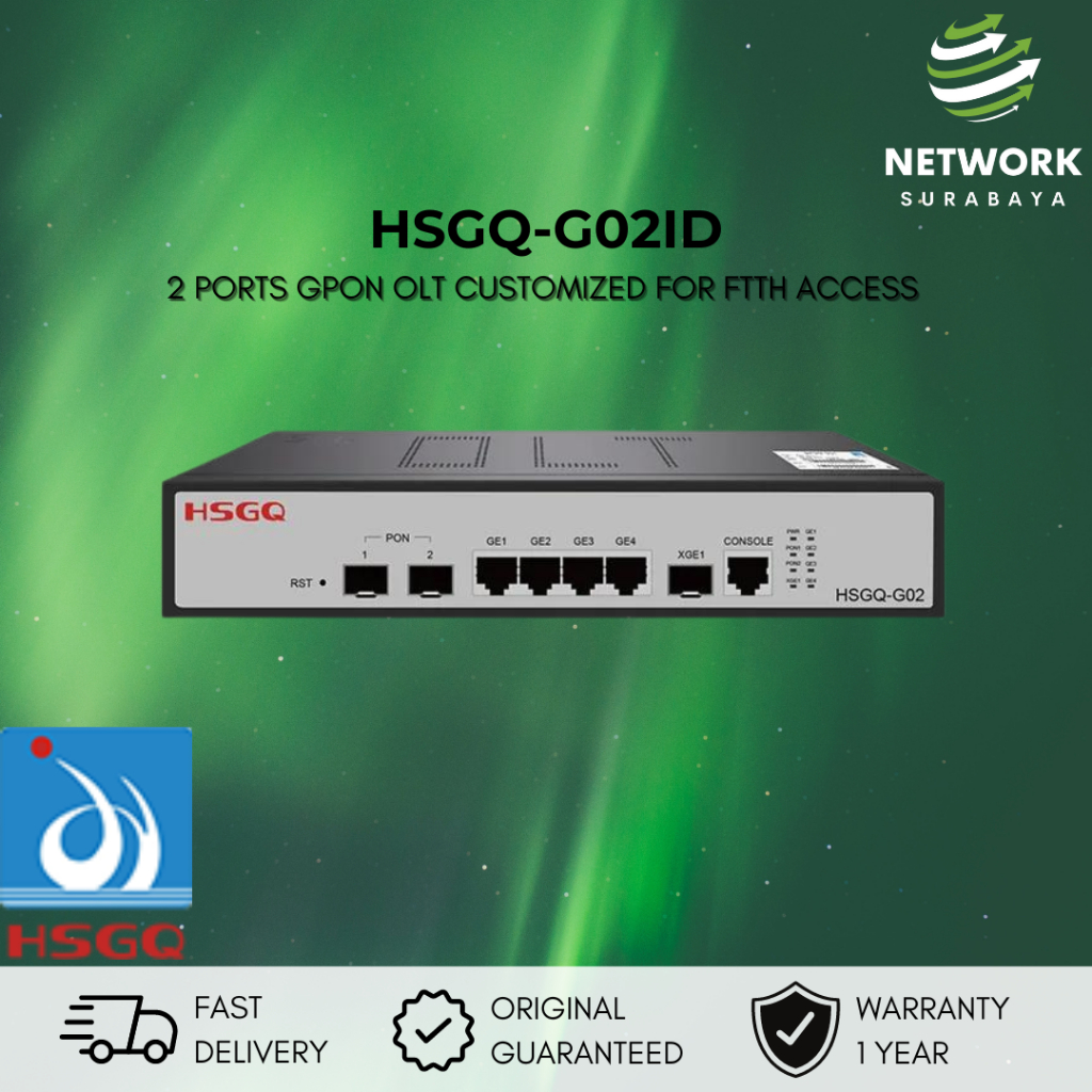 Jual Hsgq G Id Gpon Ports Olt Ge Rj G Sfp Ftth Fttr Inc