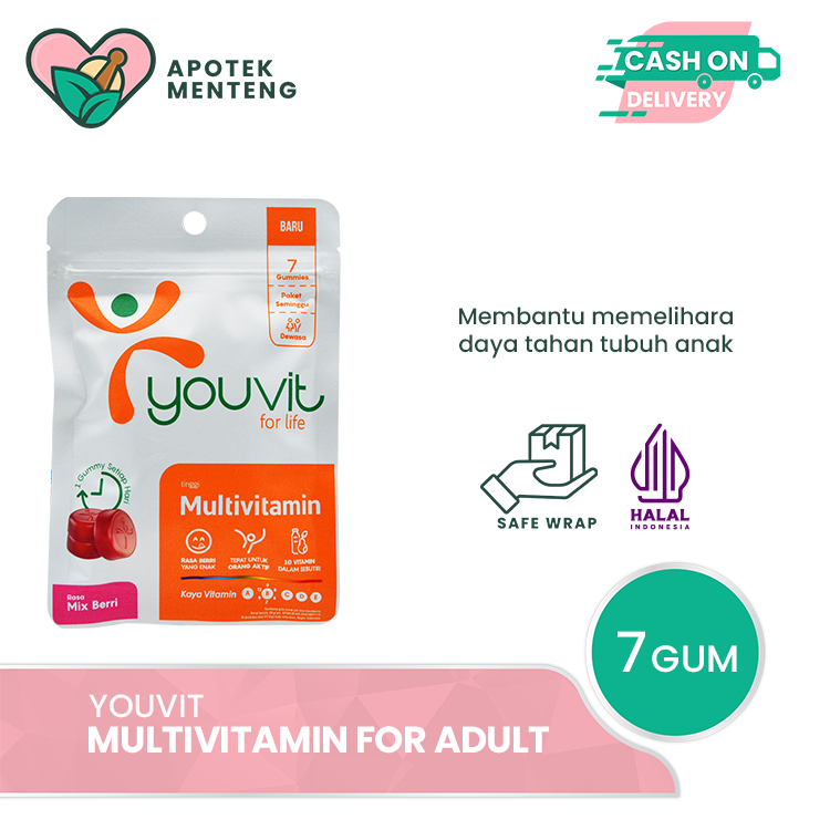 Jual Youvit Multivitamin For Adult Sachet Multivitamin Gummy Dewasa