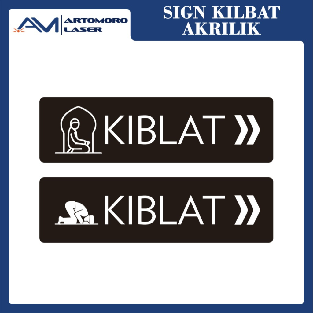 Jual SIGN KIBLAT AKRILIK TEMPEL ACRYLIC SIGN QIBLA ISLAMIC Shopee