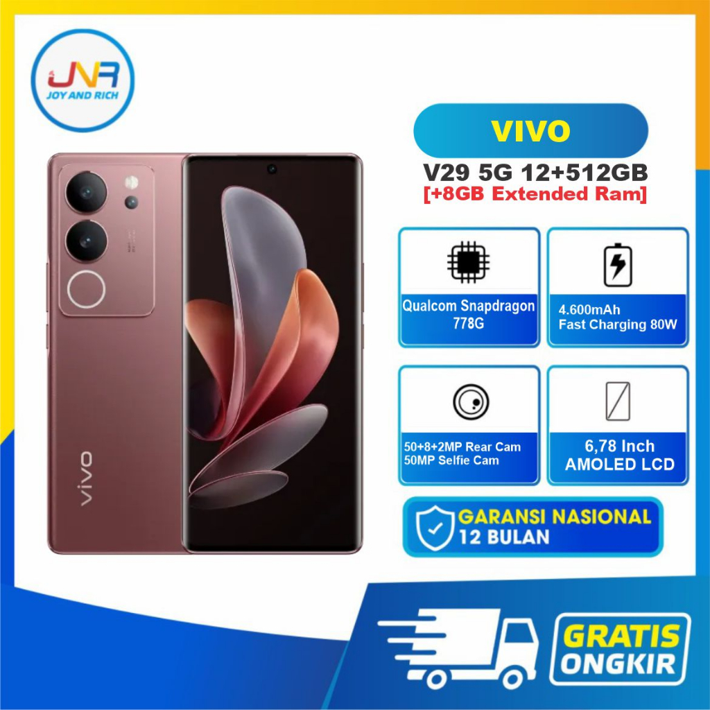 Jual Vivo V29 5G 12 512GB 8GB Extended RAM Garansi Resmi Indonesia 1