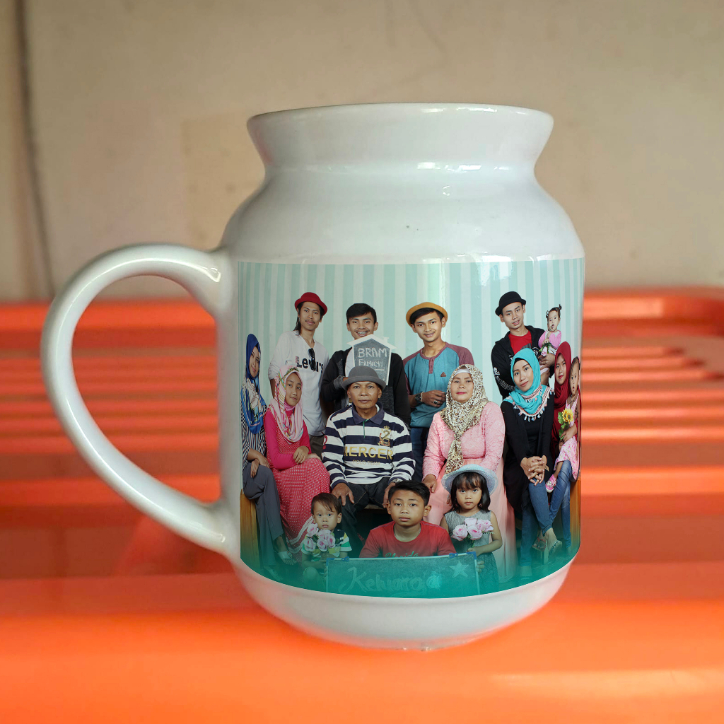 Jual Cetak Mug Custom Foto Tulisan Nama Tanpa Minimal Order Desain