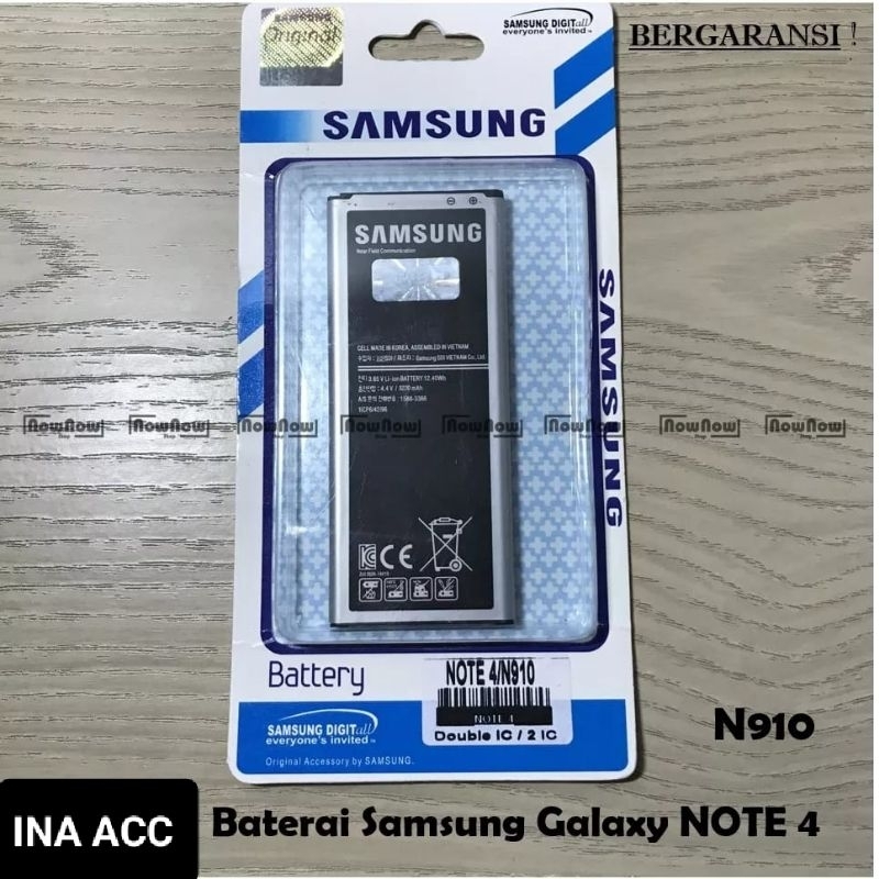 Jual Batre Baterai Samsung Galaxy Note 4 EB BN910 Original Battery