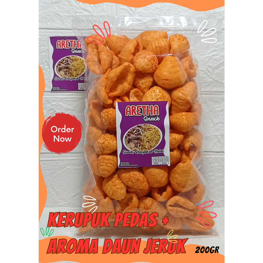 Jual Kerupuk Pedas Aroma Daun Jeruk Shopee Indonesia