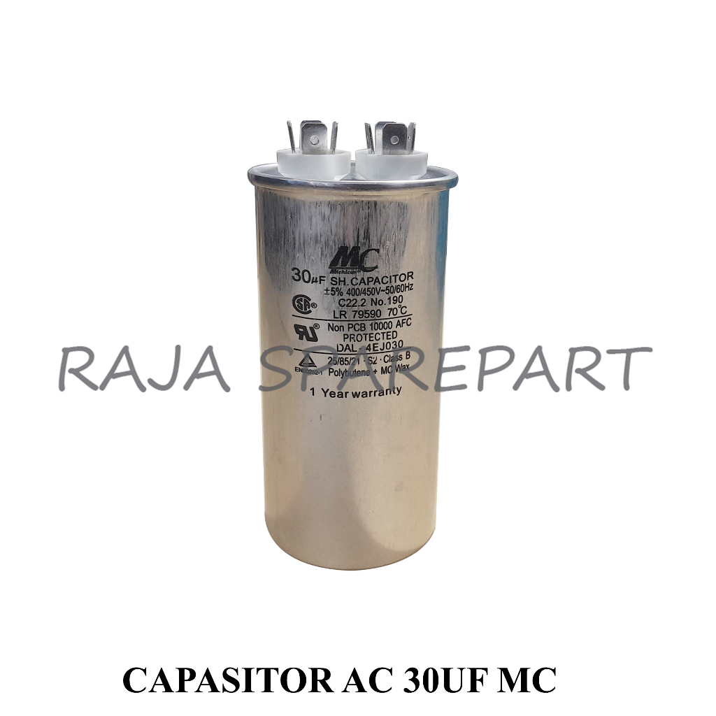 Jual C30MC CAPACITOR AC MERK MC 30UF KAPASITOR CAPASITOR AC 30UF MC