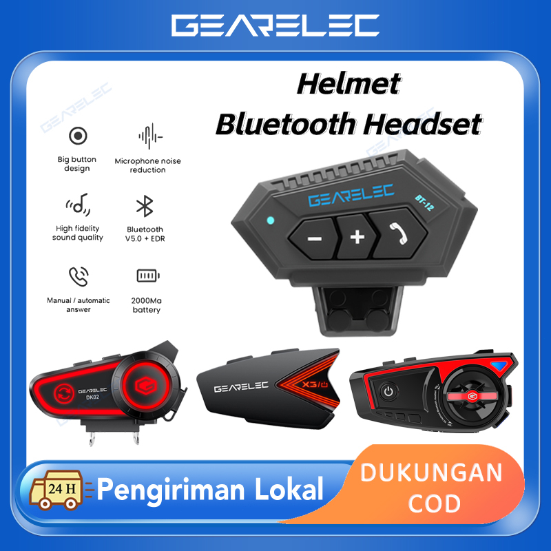 Jual Bt Bluetooth Helm Headset Helm Intercom Tahan Air Dengan