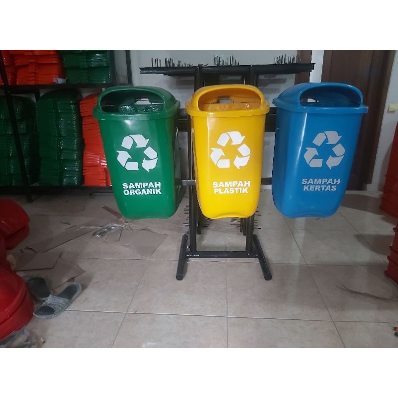 Jual Tempat Sampah Gantung Model Oval Pilah Kapasitas Litter