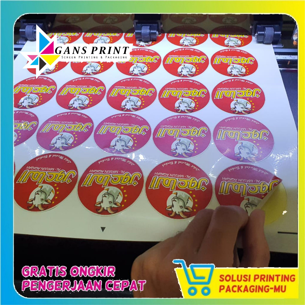 Jual Cetak Label Kemasan Stiker Vinyl Susu Anti Air Cocok Untuk Label