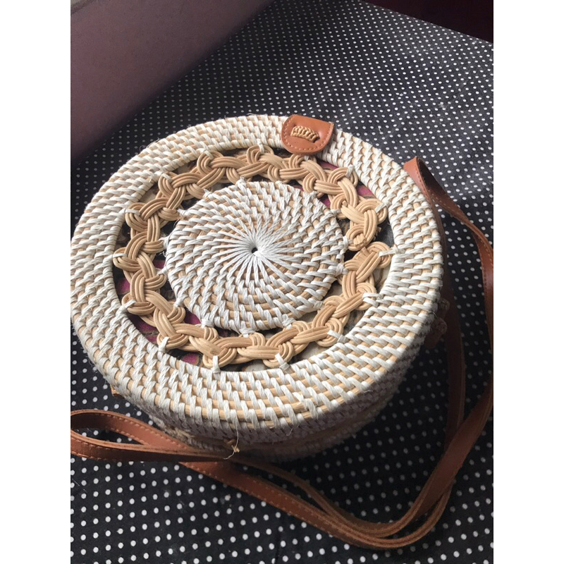 Jual Tas Rotan Bulat Bali Murah Shopee Indonesia