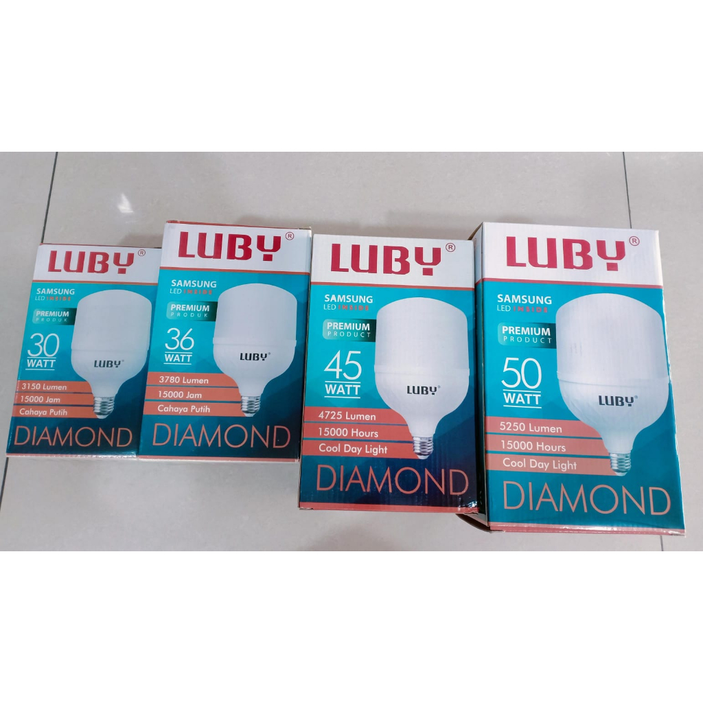 Jual Lampu LED Capsule LUBY Diamond Cahaya Putih 30W 36W 45W Dan 50W