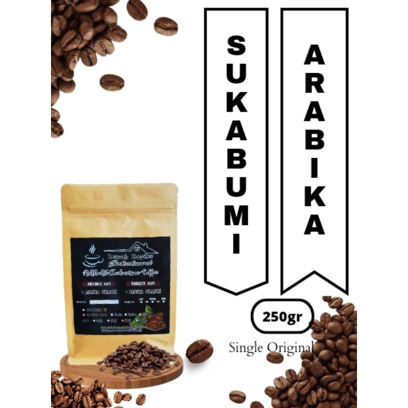 Jual Kopi Arabika Sukabumi 250gr Single Original Pilih Roastbean Dan