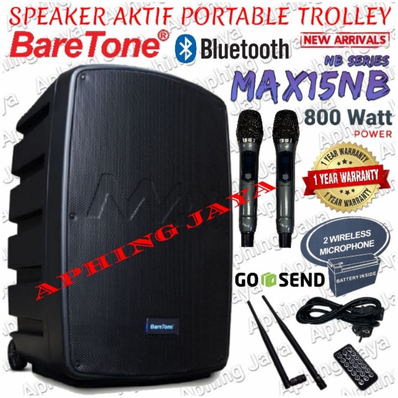 Jual Speaker Aktif Portable Wireless Meeting BareTone MAX 15NB Original