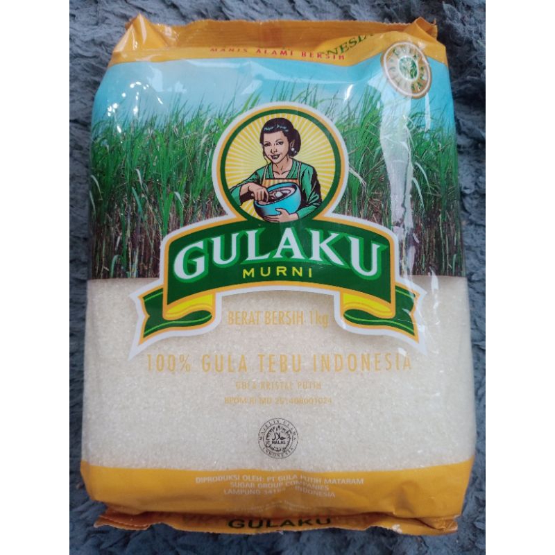 Jual Gulaku 1Kg Gula Kristal Putih 100 Gula Tebu Indonesia Shopee