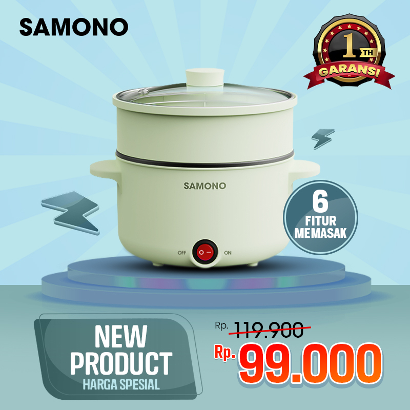 Jual Samono Panci Listrik L L Liter Fry Pan Teflon Keramik