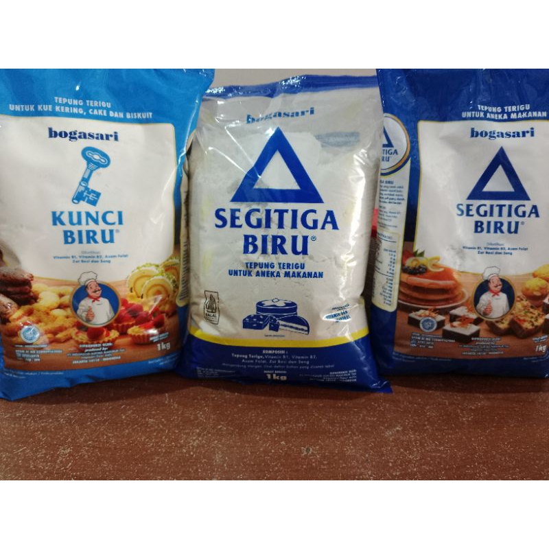 Jual TEPUNG TERIGU BOGASARI KUNCI BIRU TEPUNG TERIGU SEGITIGA PREMIUM