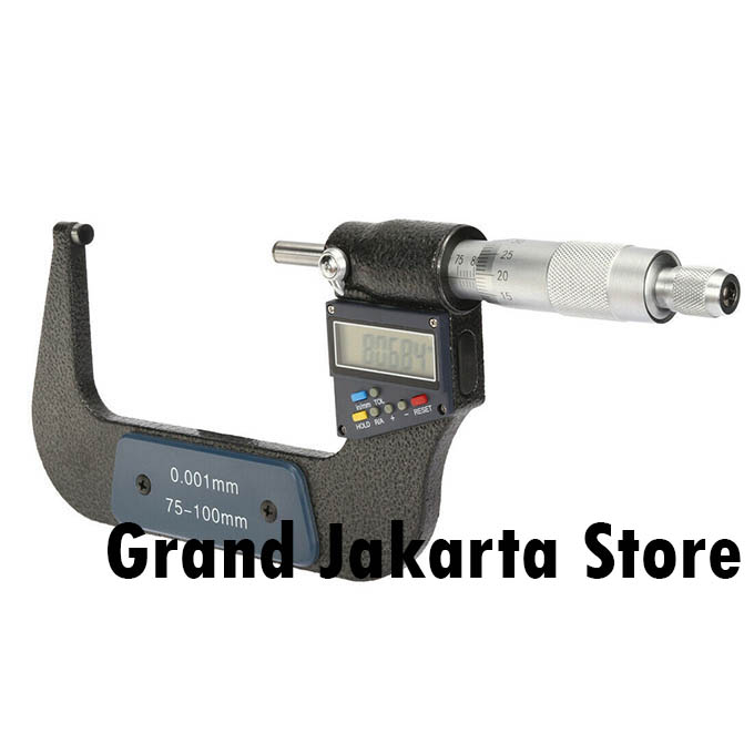 Jual Micrometer 75 100 Mm Digital 0 001mm Outside Mikrometer 75 100