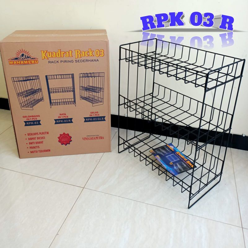 Jual Rak Piring Tempat Gelas Susun 3 Rak Wastafel Rak Piring