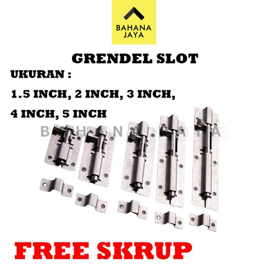 Jual Grendel Jendela Grendel Pintu Stainless Slot Pintu Slot