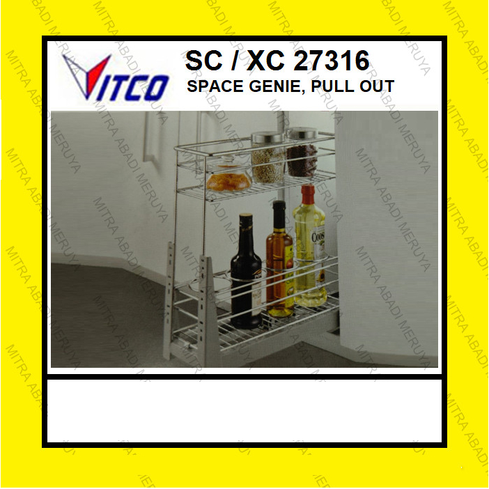 Jual Vitco Xc Sc Sm Rak Bumbu Tarik Laci Dapur Stainless Drawer