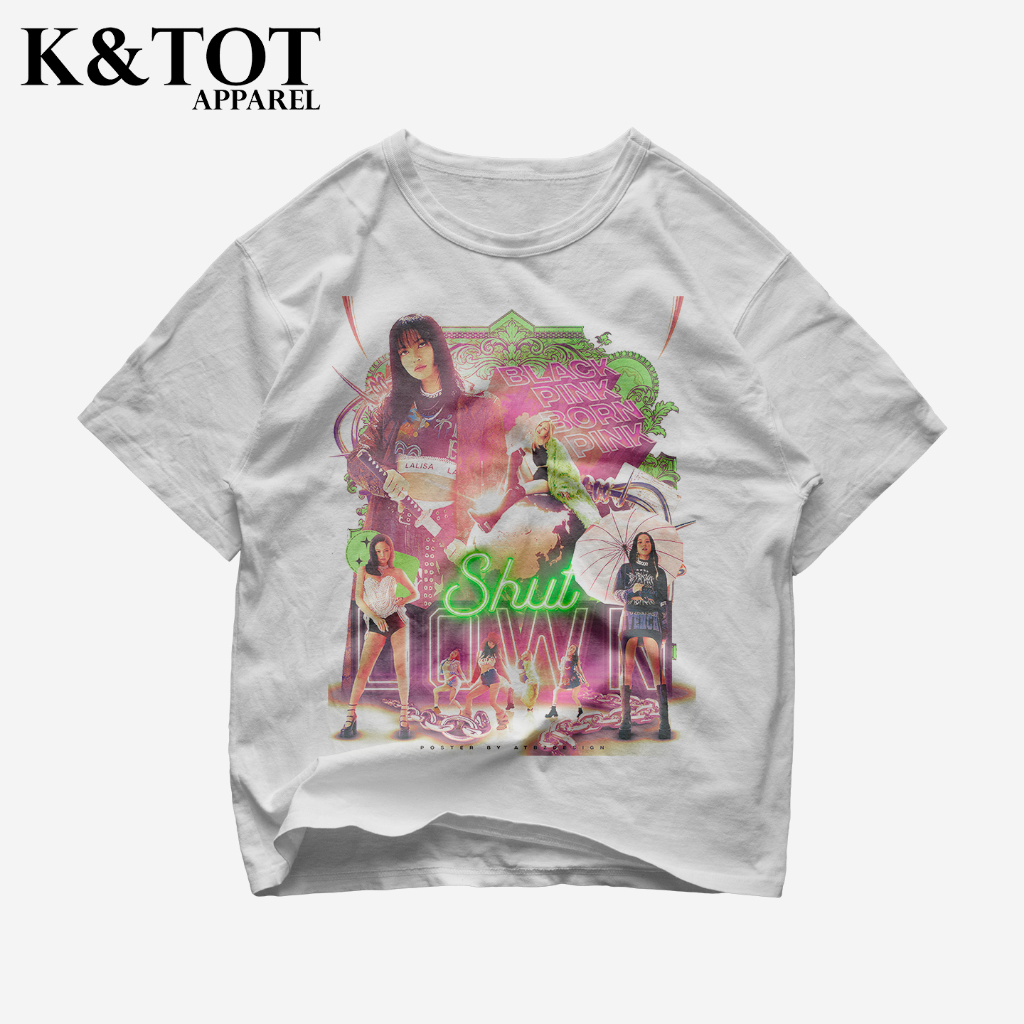 Jual KNTOT KAOS BAJU BLACKPINK SHUTDOWN KPOP KOREAN KOREA GIRLBAND