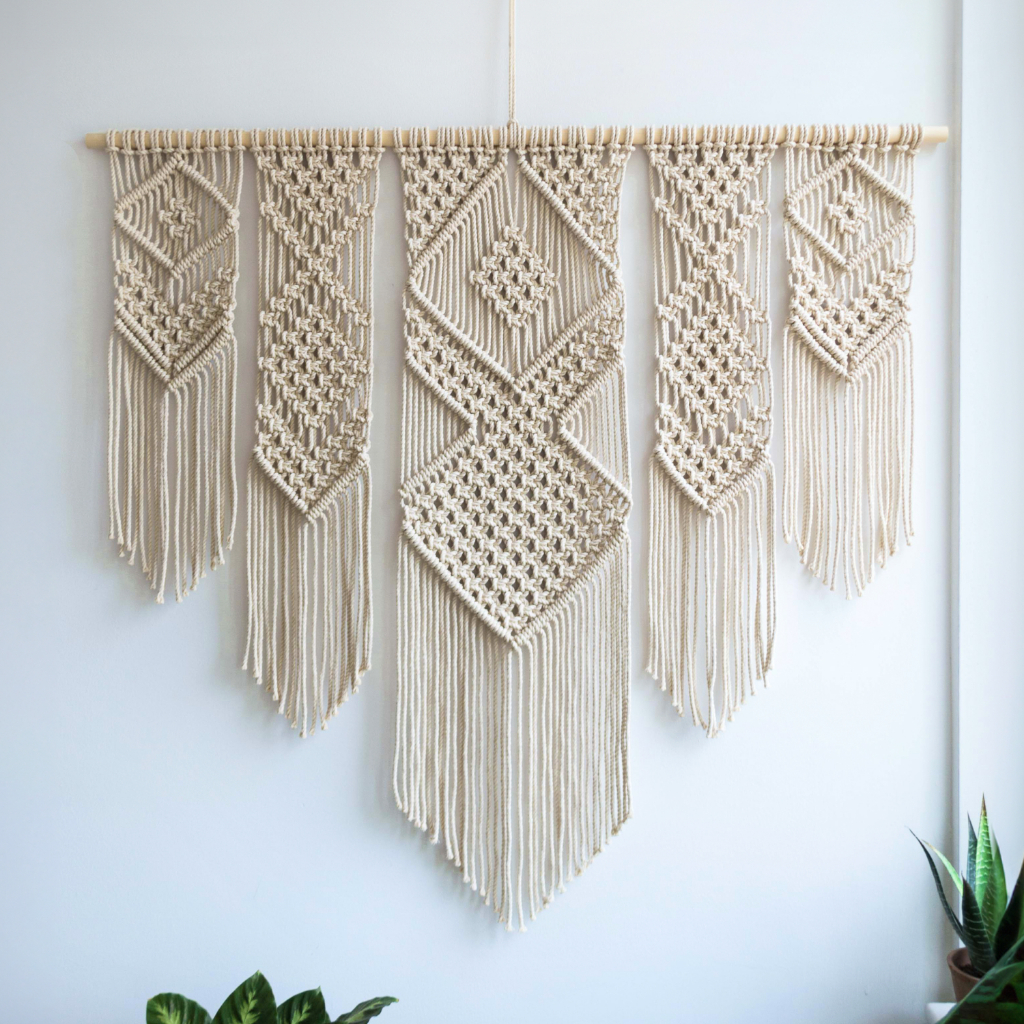 Jual Macrame Wall Hanging Besar Hiasan Pajangan Dinding Macrame Art