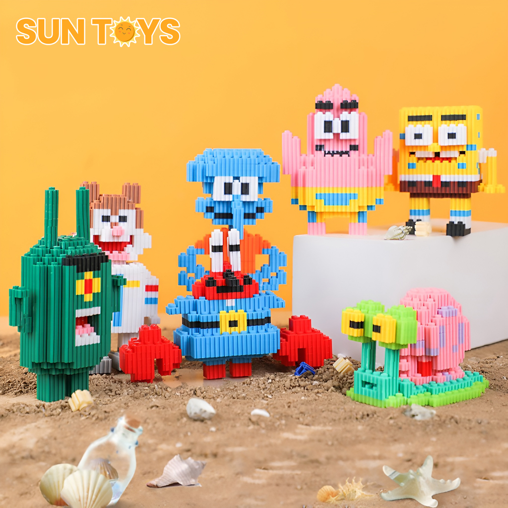 Jual Sun Toys Nano Block Spongebob Squarepants Patrick Squidward Mr