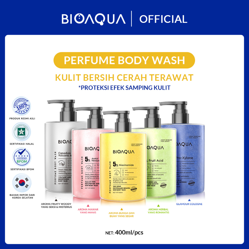 Jual BIOAQUA Perfume Body Wash 400ml Shopee Indonesia