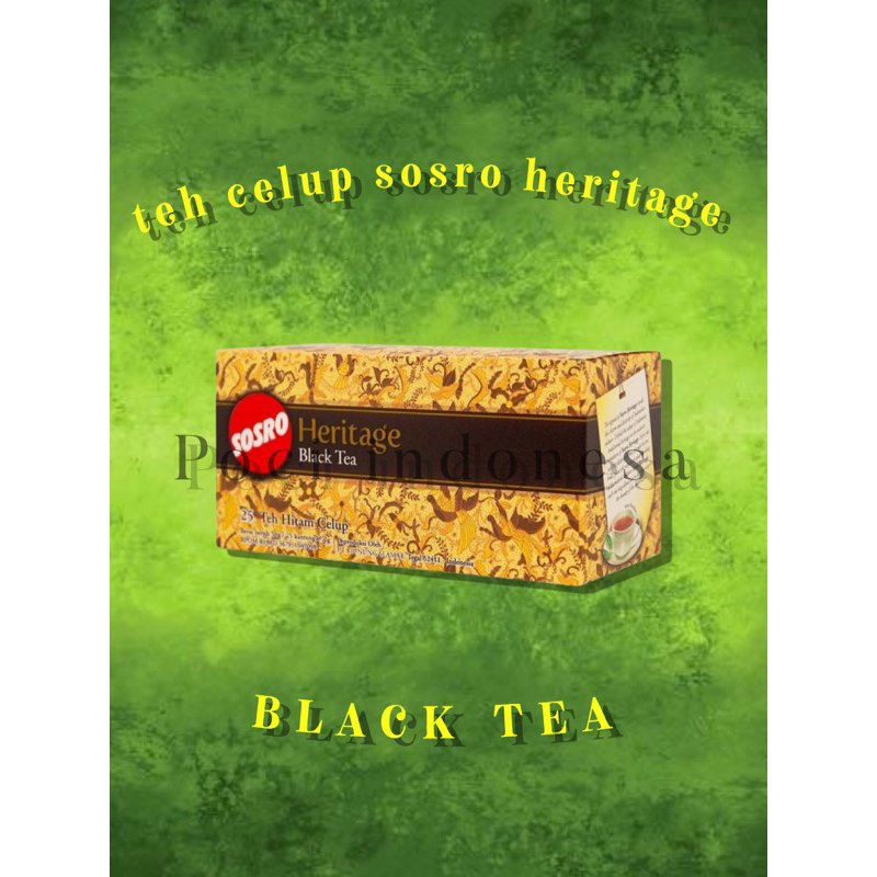 Jual Teh Celup Cap Sosro Heritage Black Tea Pack Isi Kantong