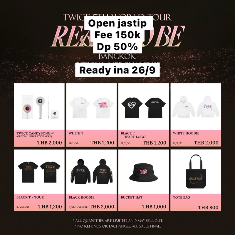 Jual OPEN JASTIP MERCH TWICE READY TO BE IN BANGKOK Shopee Indonesia