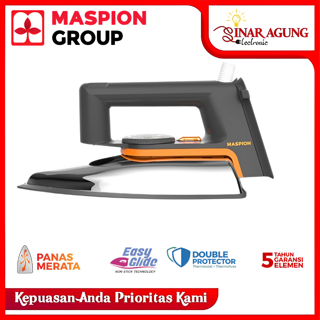 Jual Setrika Maspion Ha Ha Ha Watt Dry Iron