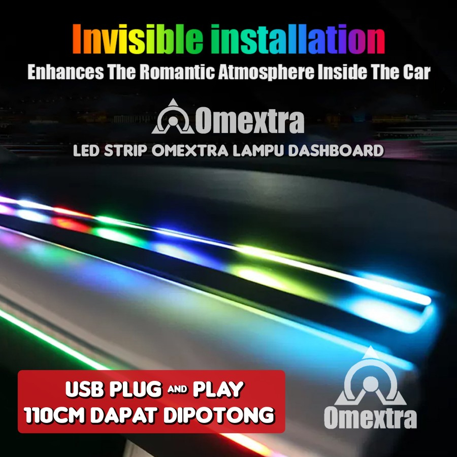 Jual USB Running Light Omextra Lampu Dashboard Lampu Kolong Mobil Led