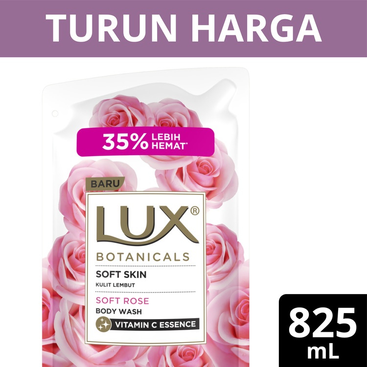 Jual Lux Botanicals Sabun Mandi Cair Refill Soft Rose Kulit Lembut