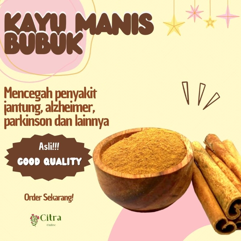 Jual Kayu Manis Keningar Bubuk Cinnamon Powder Gram Shopee Indonesia