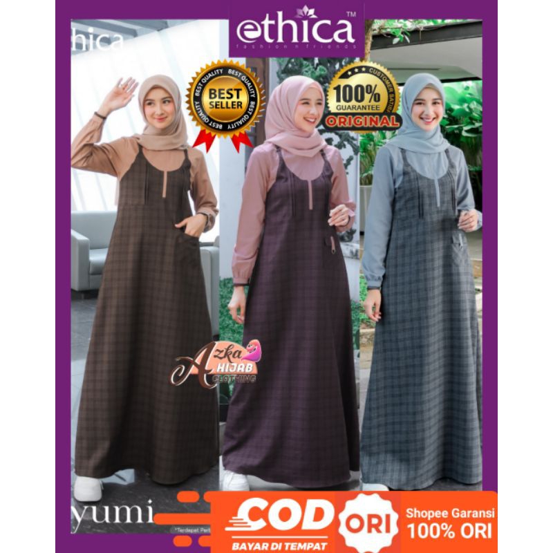 Jual GAMIS ETHICA TERBARU AYUMI 220 GAMIS SIMPLE ELEGAN GAMIS