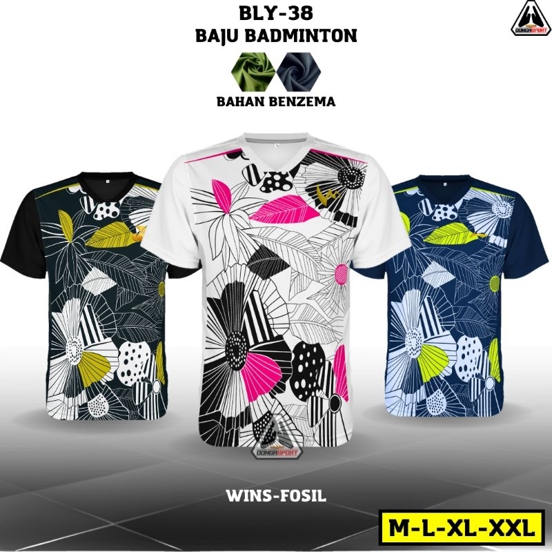 Jual BLL 53 VOSIL Baju Badminton Dewasa Jersey Bulutangkis Kaos