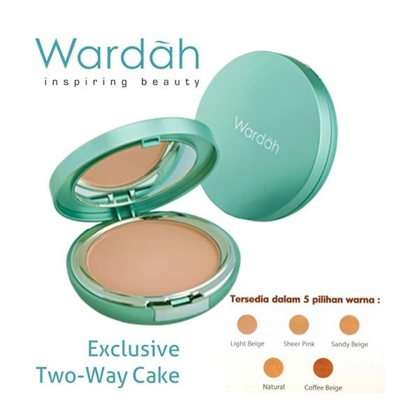 Jual Wardah Exclusive Two Way Cake SPF 15 12 Gr TWC Bedak Padat