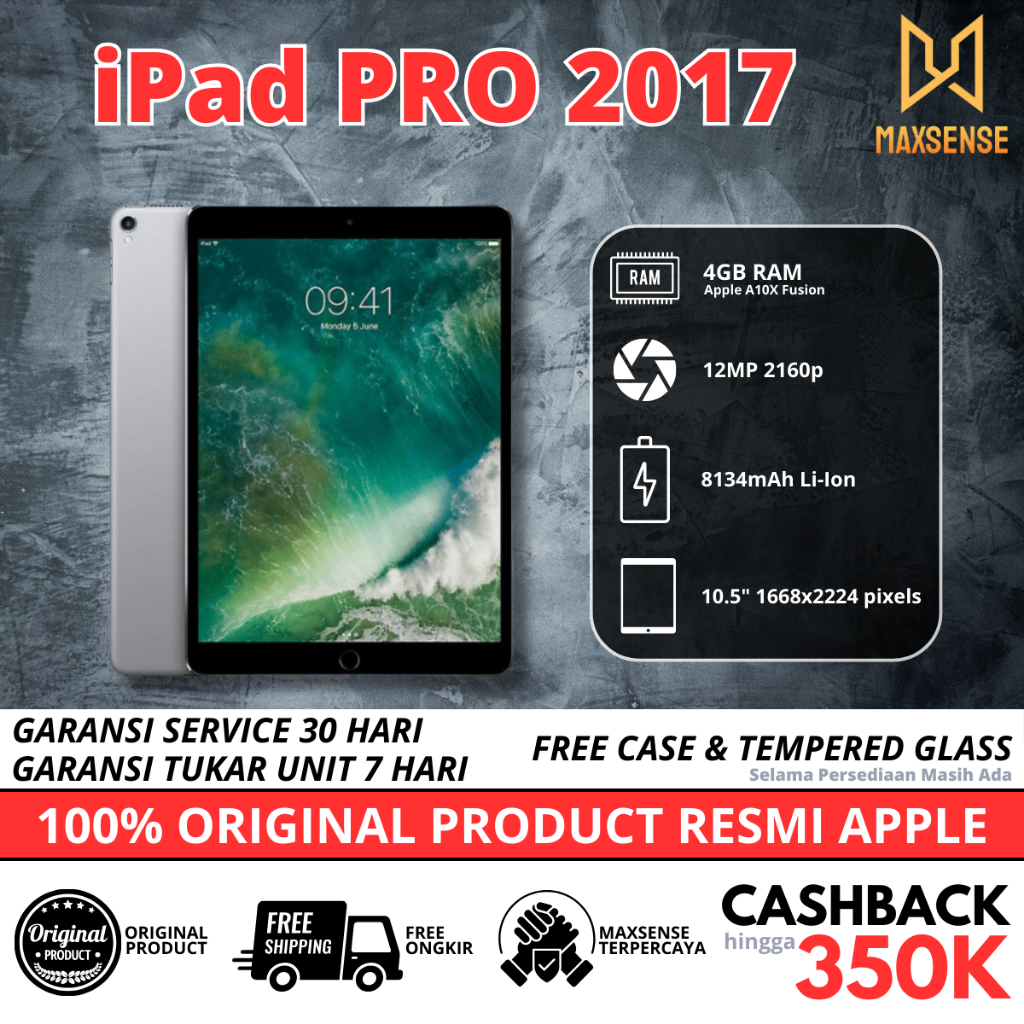 Jual IPad Pro 2017 12 9 10 5 Inch Wifi Cellular 512GB 256GB 64GB