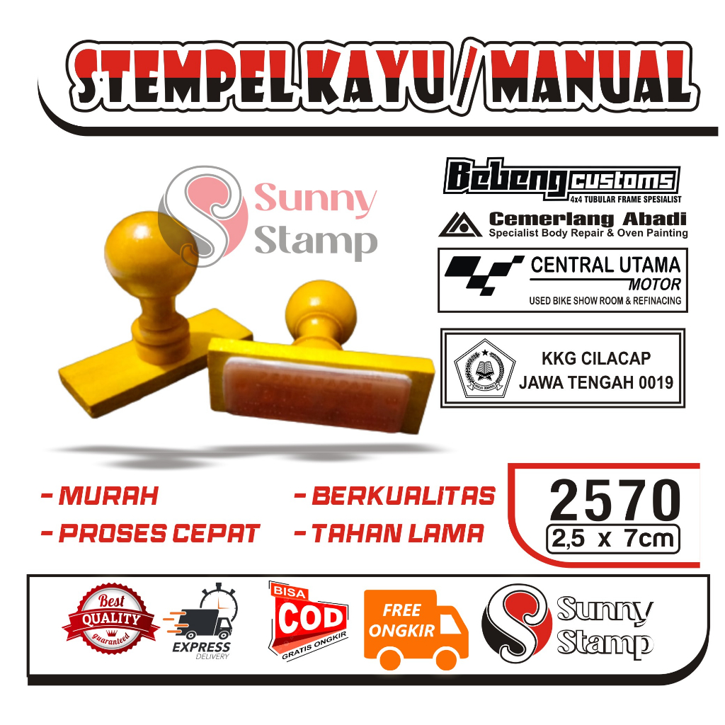 Jual Cetak Stempel Manual Runaflek Nylo Gagang Kayu Shopee Indonesia