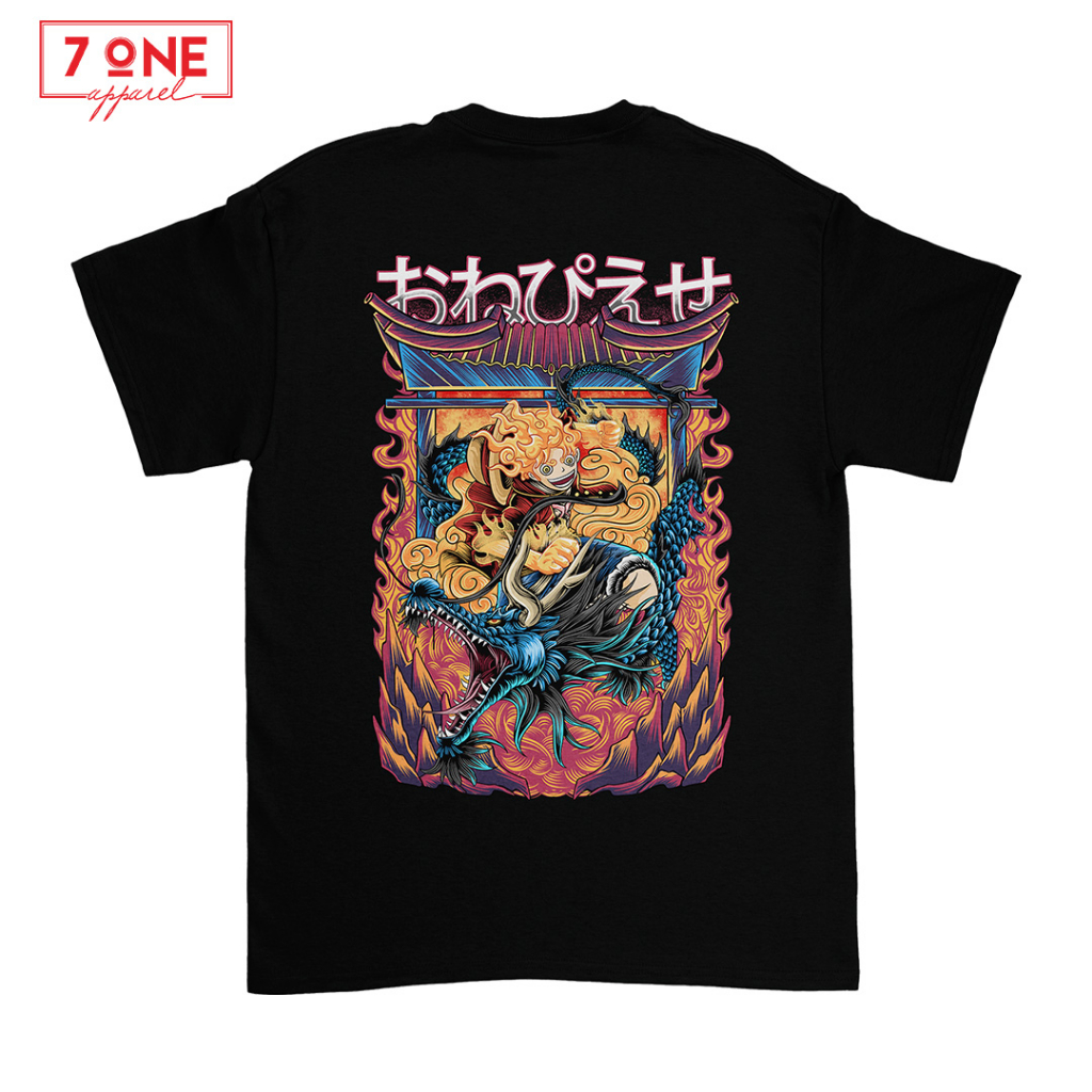 Jual SVNONE Kaos One Piece Original Luffy Gear 5 X Kaido Baju Kaos T