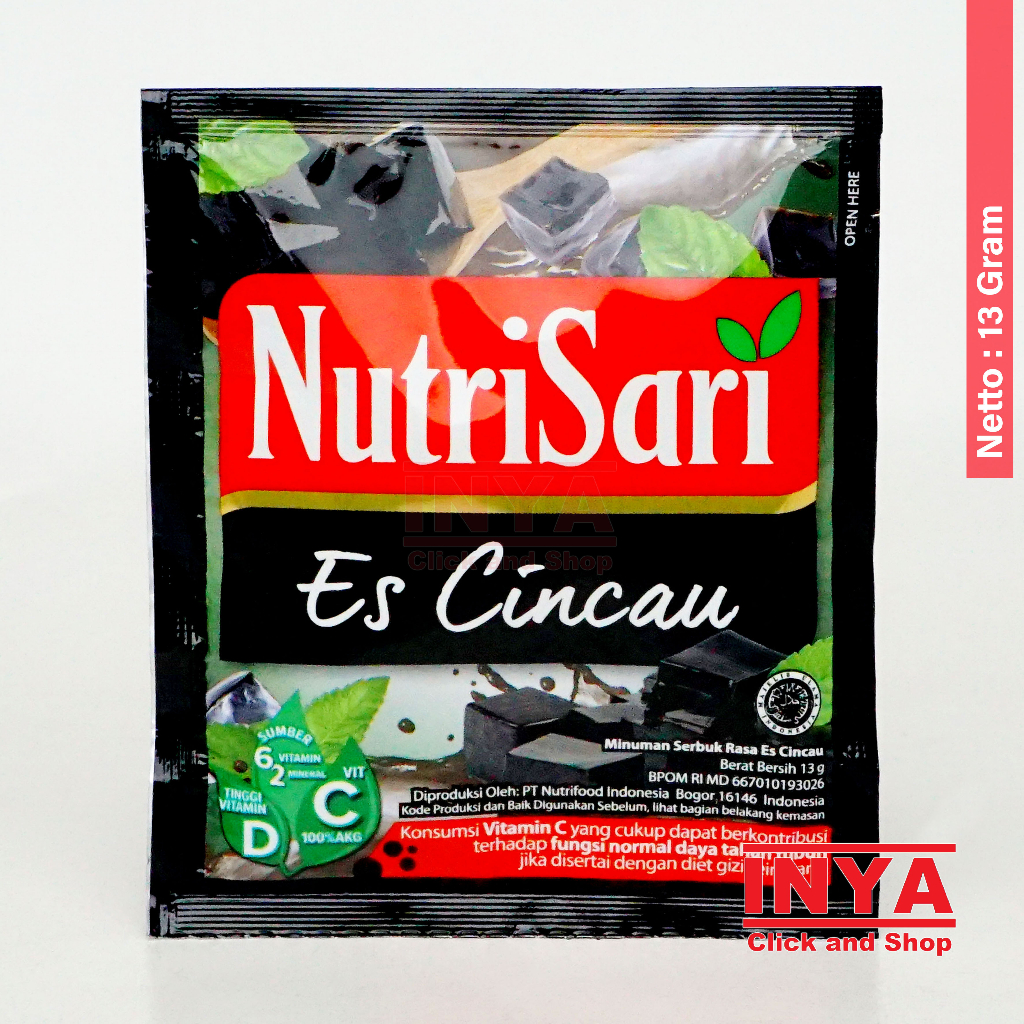 Jual NutriSari Es Cincau 13gr Sachet Minuman Serbuk Instant Powder